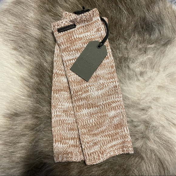 NWT All Saints Marled Arm Warmer in Almond Brown One Size - Picture 1 of 4